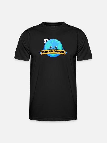 Earth Day Everyday Environmental Awareness - Men's Functional T-Shirt - black