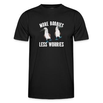 Blue-footed Booby Seabird Blue-footed Booby Seabird - Men's Functional T-Shirt - black - Front - AI Model Male 178 dark (178cm)