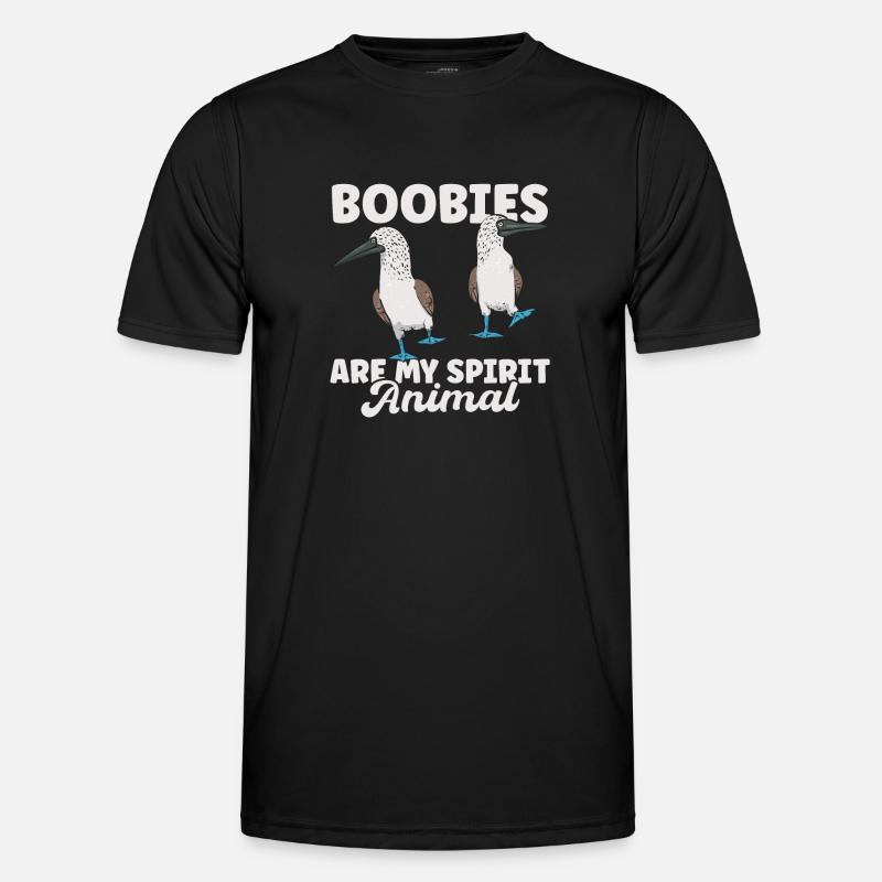 Blaufußtölpel Blue-footed Booby Seevogel - Männer Funktions-T-Shirt - Schwarz