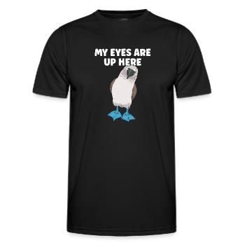 Blaufußtölpel Blue-footed Booby Seevogel - Männer Funktions-T-Shirt - Schwarz - Vorne - AI Model Male 178 dark (178cm)