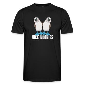 Blue-footed Booby Seabird Blue-footed Booby Seabird - Men's Functional T-Shirt - black - Front - AI Model Male 178 dark (178cm)