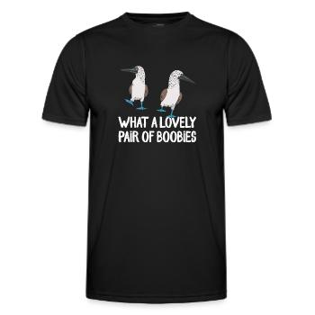 Blue-footed Booby Seabird Blue-footed Booby Seabird - Men's Functional T-Shirt - black - Front - AI Model Male 178 dark (178cm)