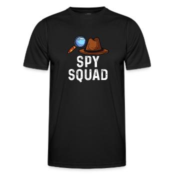 spy squad Design for a fan of spionage - Men's Functional T-Shirt - black - Front - AI Model Male 178 dark (178cm)