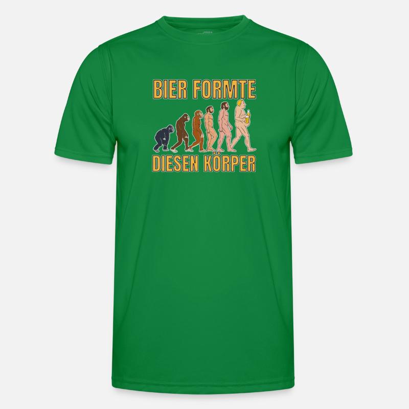 Bier formte diesen Körper Evolution Biertrinker Männer Funktions-T-Shirt