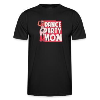 Mom Mom Party Dance Mom - Men's Functional T-Shirt - black - Front - AI Model Male 178 dark (178cm)