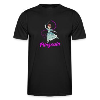 Prinzessin - Männer Funktions-T-Shirt - Schwarz - Vorne - AI Model Male 178 dark (178cm)