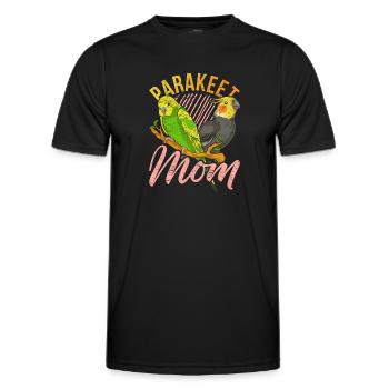 Sittich Mama Vogel Muttertag Geschenk Sittich - Männer Funktions-T-Shirt - Schwarz - Vorne - AI Model Male 178 dark (178cm)