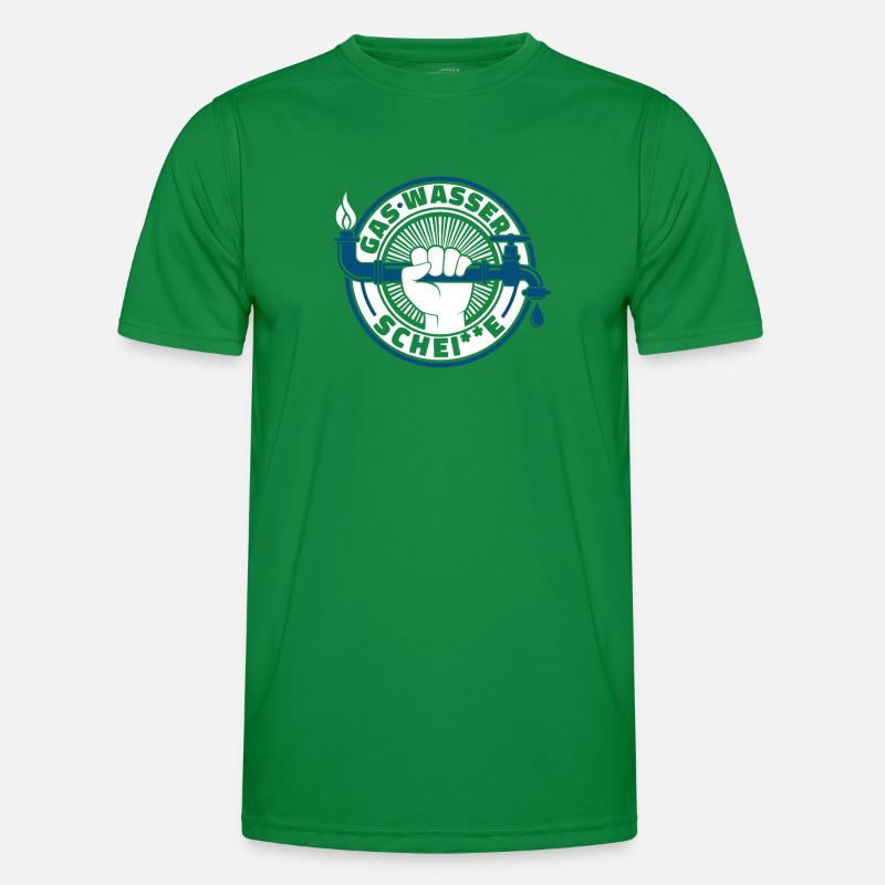 Rohrleitungsbauer Männer Funktions-T-Shirt