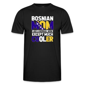 Bosnie-Herzégovine Drapeau Bosnie - T-shirt sport Homme - noir - Devant - AI Model Male 178 dark (178cm)