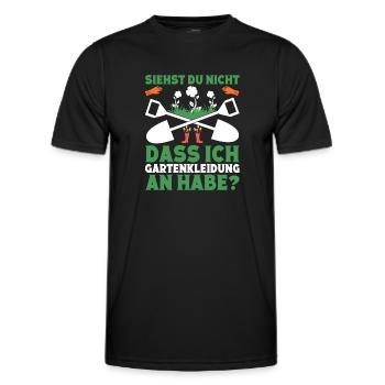 Schrebergarten Landschaftsgärtner Gärtnerin - Männer Funktions-T-Shirt - Schwarz - Vorne - AI Model Male 178 dark (178cm)