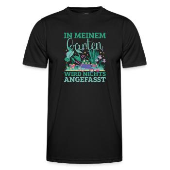 Gartenarbeit Schrebergarten Landschaftsgärtner - Männer Funktions-T-Shirt - Schwarz - Vorne - AI Model Male 178 dark (178cm)
