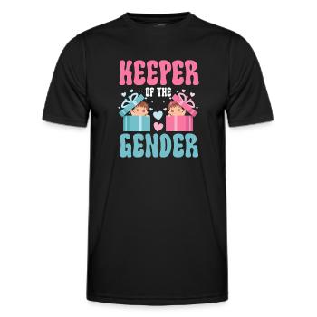 Keeper Of The Gender - Men's Functional T-Shirt - black - Front - AI Model Male 178 dark (178cm)