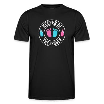Keeper Of The Gender - Men's Functional T-Shirt - black - Front - AI Model Male 178 dark (178cm)