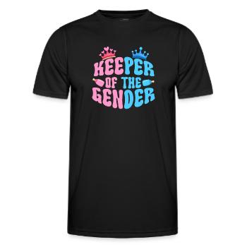 Hüter des Geschlechts - Männer Funktions-T-Shirt - Schwarz - Vorne - AI Model Male 178 dark (178cm)