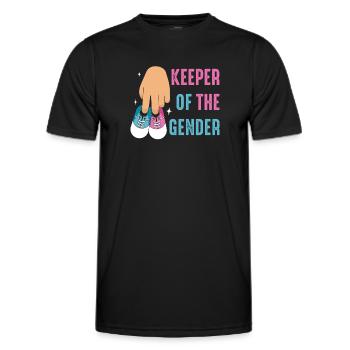 Keeper Of The Gender - Men's Functional T-Shirt - black - Front - AI Model Male 178 dark (178cm)