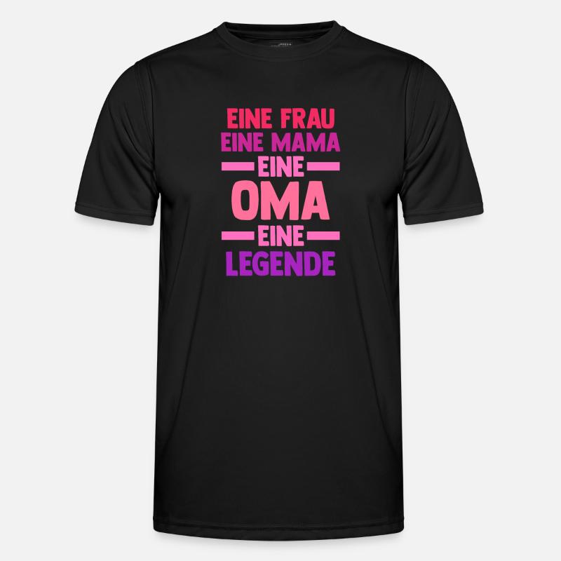 Mutter Großmutter Mama Oma - Männer Funktions-T-Shirt - Schwarz