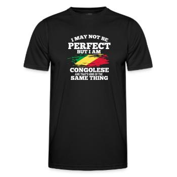 Kongo - Männer Funktions-T-Shirt - Schwarz - Vorne - AI Model Male 178 dark (178cm)