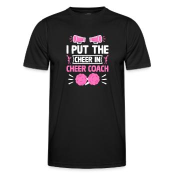Cheerleading Coach Cheer Coach Cheerleader Cheer T - Männer Funktions-T-Shirt - Schwarz - Vorne - AI Model Male 178 dark (178cm)