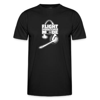 Distributeur de vols du centre de contrôle des appels d’urgence - T-shirt sport Homme - noir - Devant - AI Model Male 178 dark (178cm)