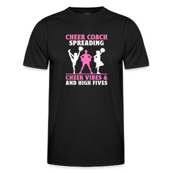 Cheerleading Coach Cheer Coach Cheerleader Cheer T - Männer Funktions-T-Shirt - Schwarz - Vorne - AI Model Male 178 dark (178cm)