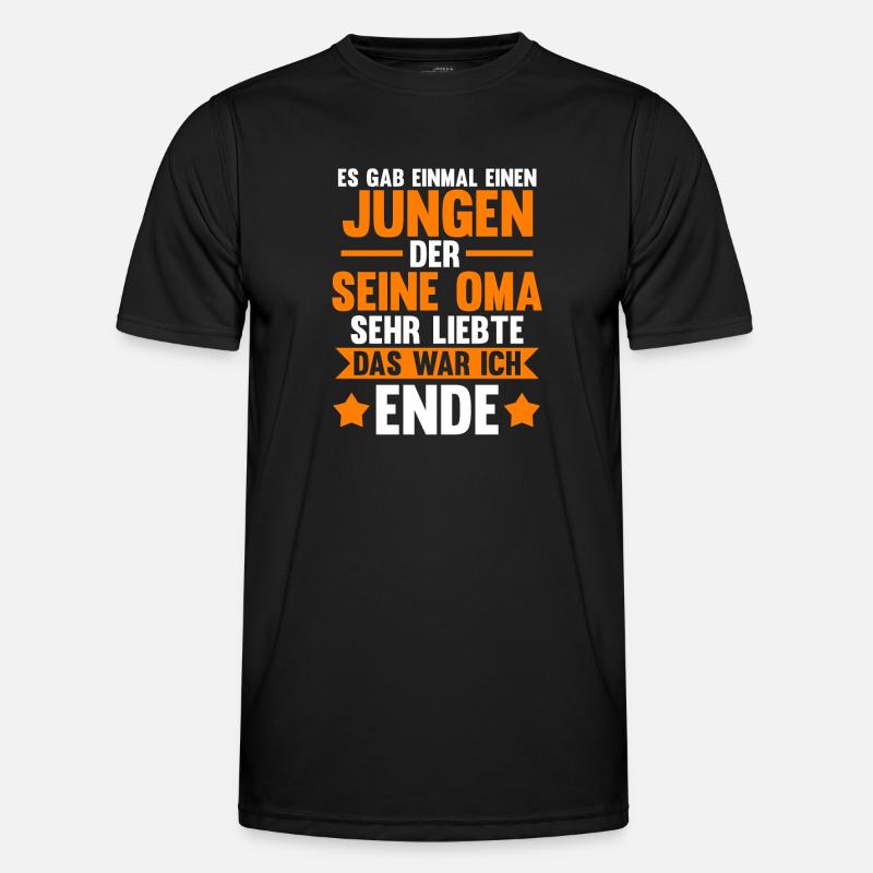 Großmutter Oma Enkel Männer Funktions-T-Shirt