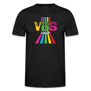 VBS-Besatzung - Männer Funktions-T-Shirt - Schwarz - Vorne - AI Model Male 178 dark (178cm)