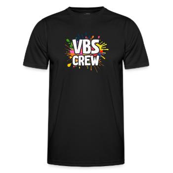 VBS-Besatzung - Männer Funktions-T-Shirt - Schwarz - Vorne - AI Model Male 178 dark (178cm)