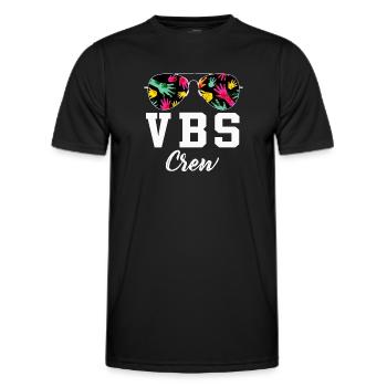 VBS-Besatzung - Männer Funktions-T-Shirt - Schwarz - Vorne - AI Model Male 178 dark (178cm)