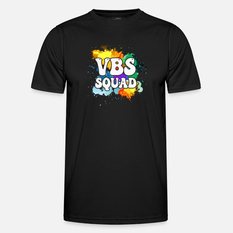 VBS Squad Bibel Shool - Männer Funktions-T-Shirt - Schwarz