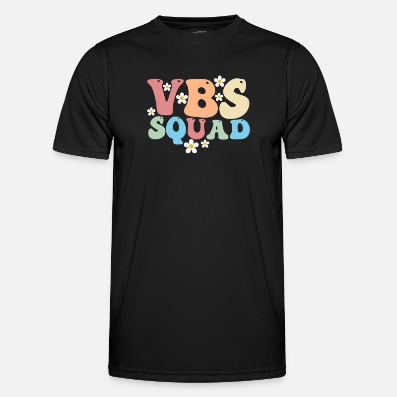 VBS Squad Bibel Shool - Männer Funktions-T-Shirt - Schwarz