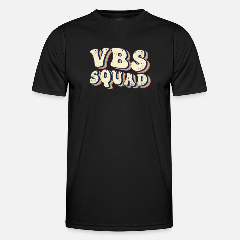 VBS Squad Bibel Shool Männer Funktions-T-Shirt
