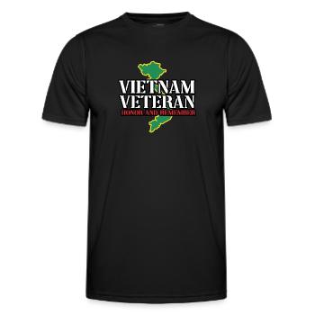 Us Army Vietnam Veteran - Männer Funktions-T-Shirt - Schwarz - Vorne - AI Model Male 178 dark (178cm)