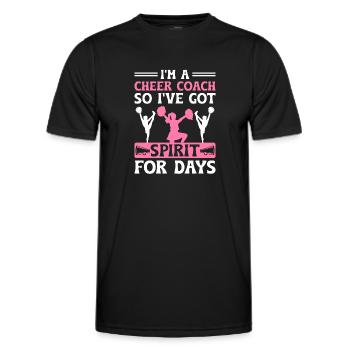 Cheerleading Coach Cheer Coach Cheerleader Cheer T - Männer Funktions-T-Shirt - Schwarz - Vorne - AI Model Male 178 dark (178cm)