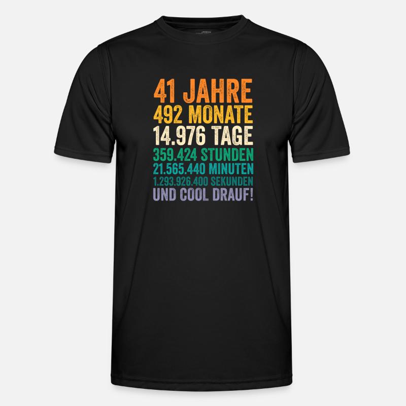 41 Jahre Einundvierzigster Geburtstag Männer Funktions-T-Shirt