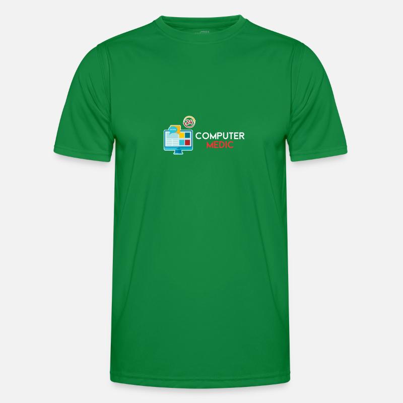 Computer-Mediziner IT-Helpdesk Männer Funktions-T-Shirt
