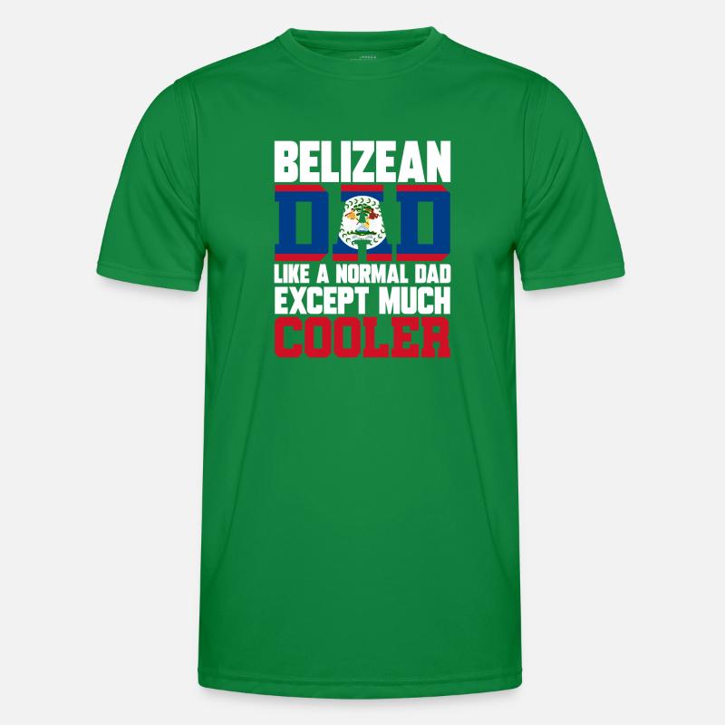 Belize Flagge Belizer Männer Funktions-T-Shirt