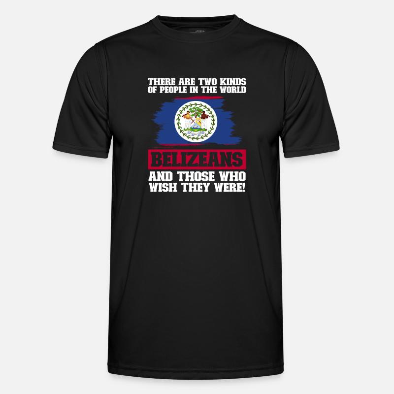 Belize Flag Belizean - Men's Functional T-Shirt - black