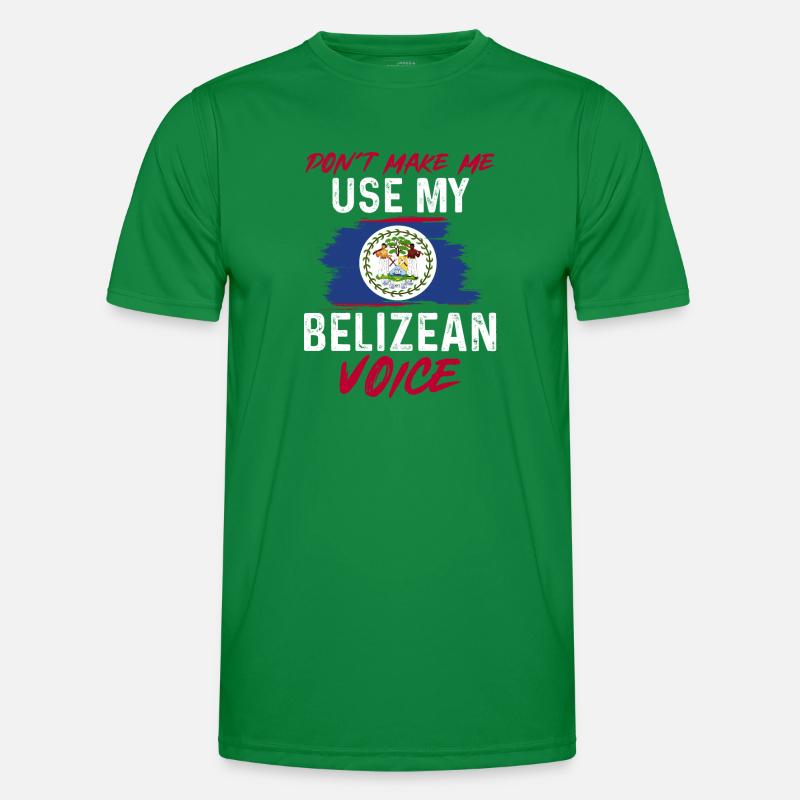 Belize Flag Belizean Men's Functional T-Shirt
