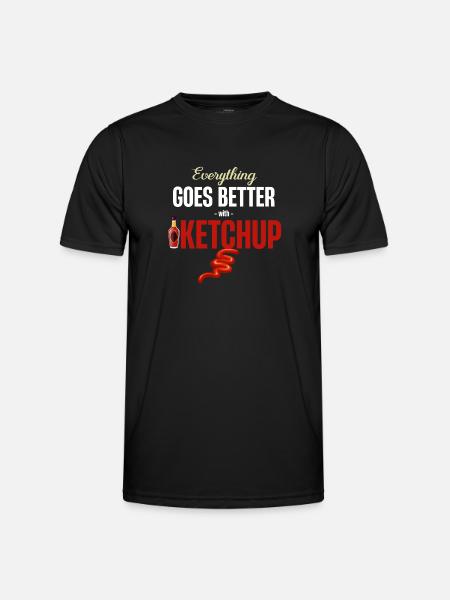 Mit Ketchup-senf-gewürzen Geht Alles Besser - Männer Funktions-T-Shirt - Schwarz