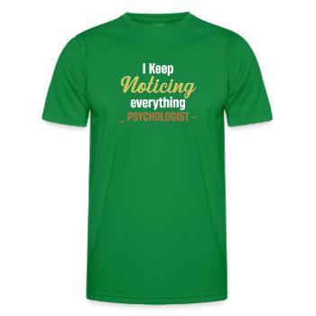 Je n’arrête pas de tout remarquer! Jollier - T-shirt sport Homme - vert - Devant - AI Model Male 178 dark (178cm)