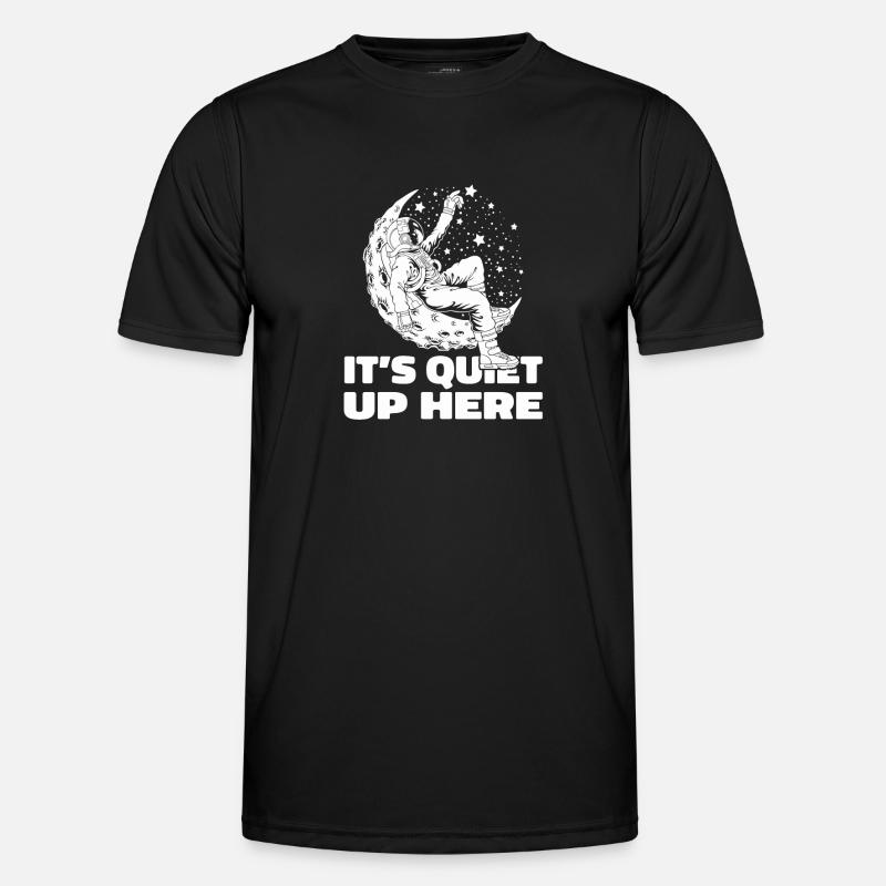 Space Space Funny Space Colonization - Men's Functional T-Shirt - black