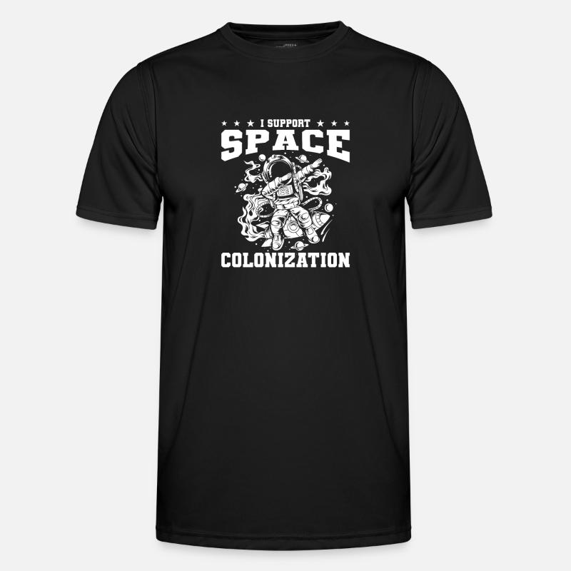 Space Space Colonization - Men's Functional T-Shirt - black