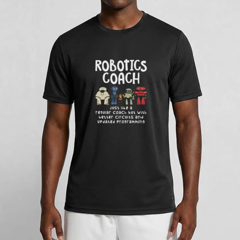Build Robot Robotics Coach With Programming Droid Men's Functional T-Shirt