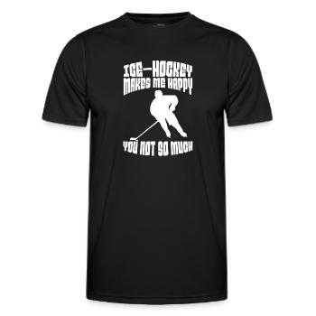 Eishockeyspieler Hockeyfan Eishockey Eishockeyteam - Männer Funktions-T-Shirt - Schwarz - Vorne - AI Model Male 178 dark (178cm)