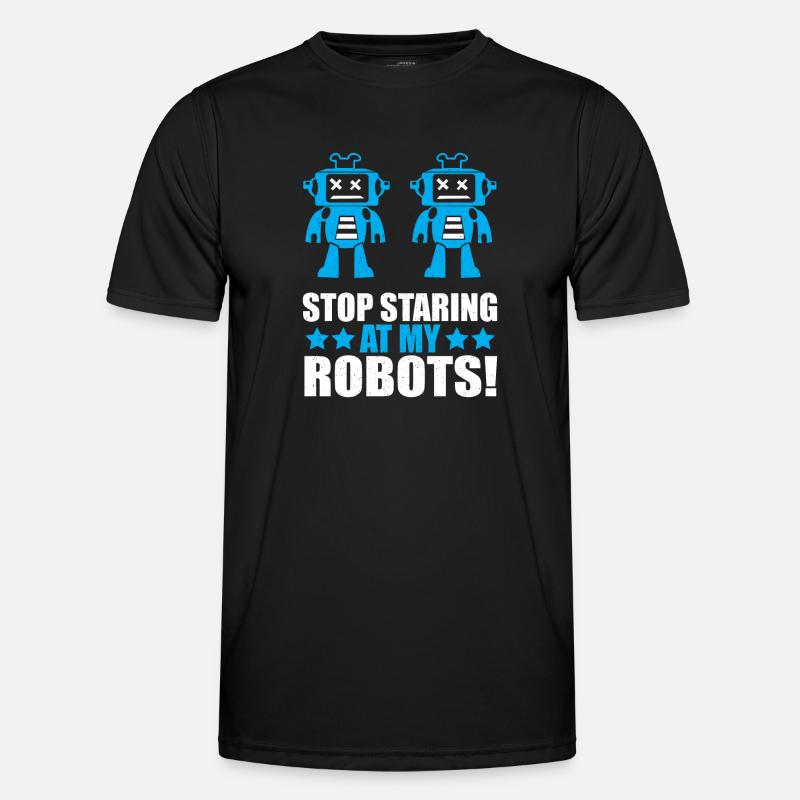 Construire un robot droïde constructeur robotique arrêter de regarder T-shirt sport Homme