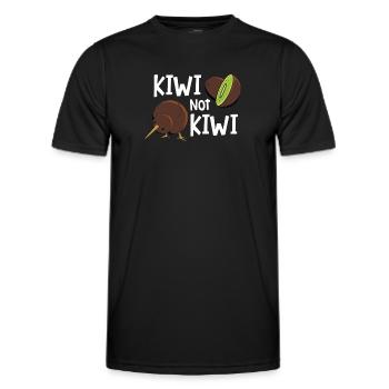 Kiwi - T-shirt sport Homme - noir - Devant - AI Model Male 178 dark (178cm)