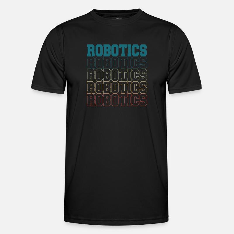 Robotics Cool Retro Build Robot Droid Builder Männer Funktions-T-Shirt