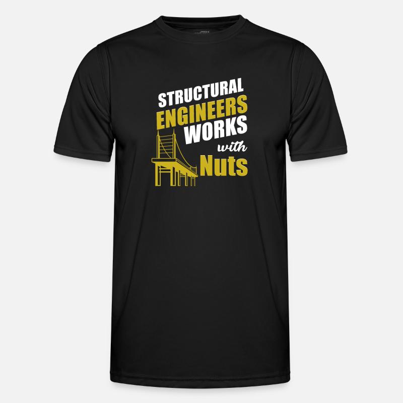 Bauzimmermann Statiker Arbeiten Mit Muttern Männer Funktions-T-Shirt