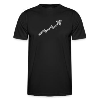 Day Trading Day Trader Arrow - T-shirt sport Homme - noir - Devant - AI Model Male 178 dark (178cm)