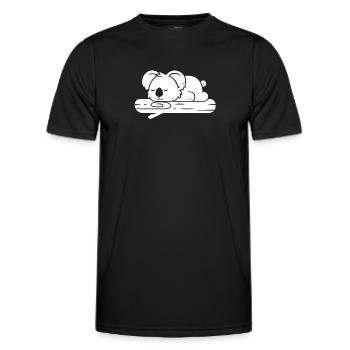 Koalabär Zweig - Männer Funktions-T-Shirt - Schwarz - Vorne - AI Model Male 178 dark (178cm)